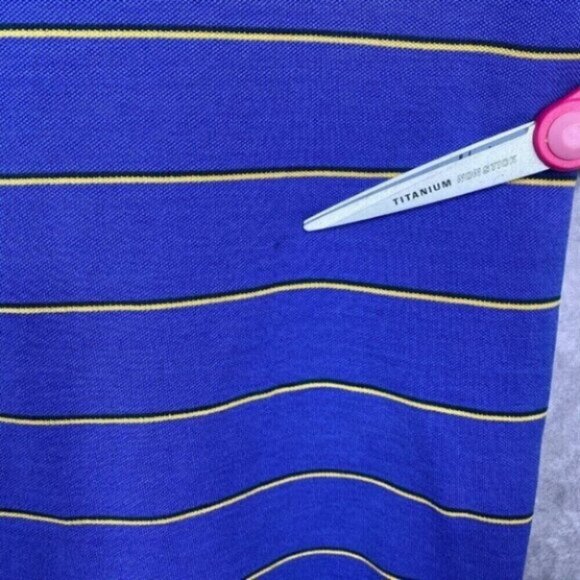 Polo Ralph Lauren Polo Shirt Mens XXL Blue Striped Pima Cotton Classiccore Soft - Picture 3 of 10